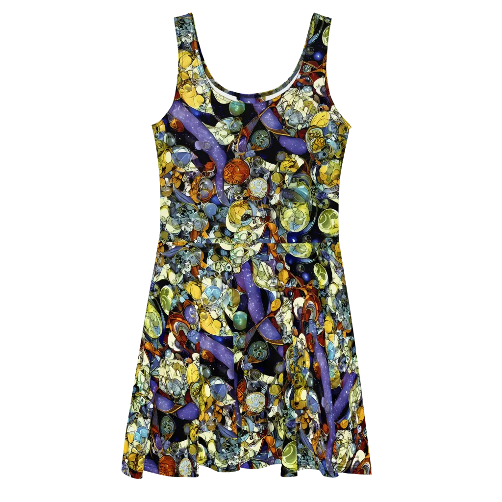 Galactic Relics on Skater Dress — Front