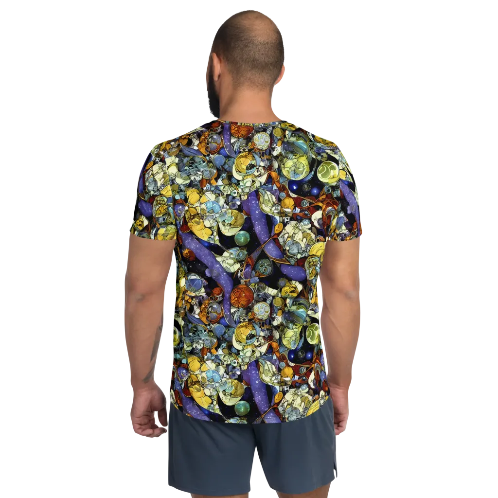 Galactic Relics on Men's Athletic T-Shirt — Back