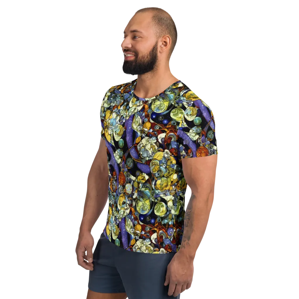 Galactic Relics on Men's Athletic T-Shirt — Left