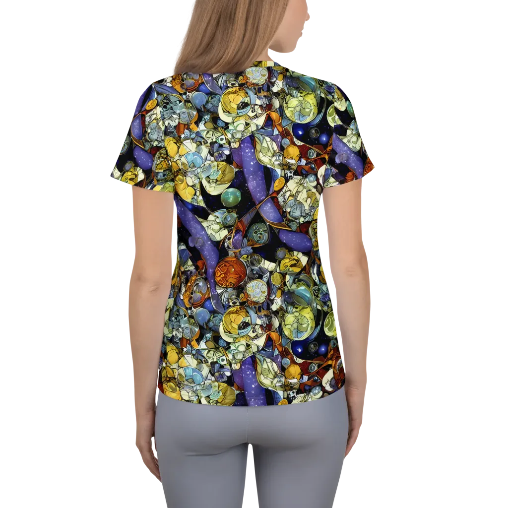 Galactic Relics on Women's Athletic T-Shirt — Back
