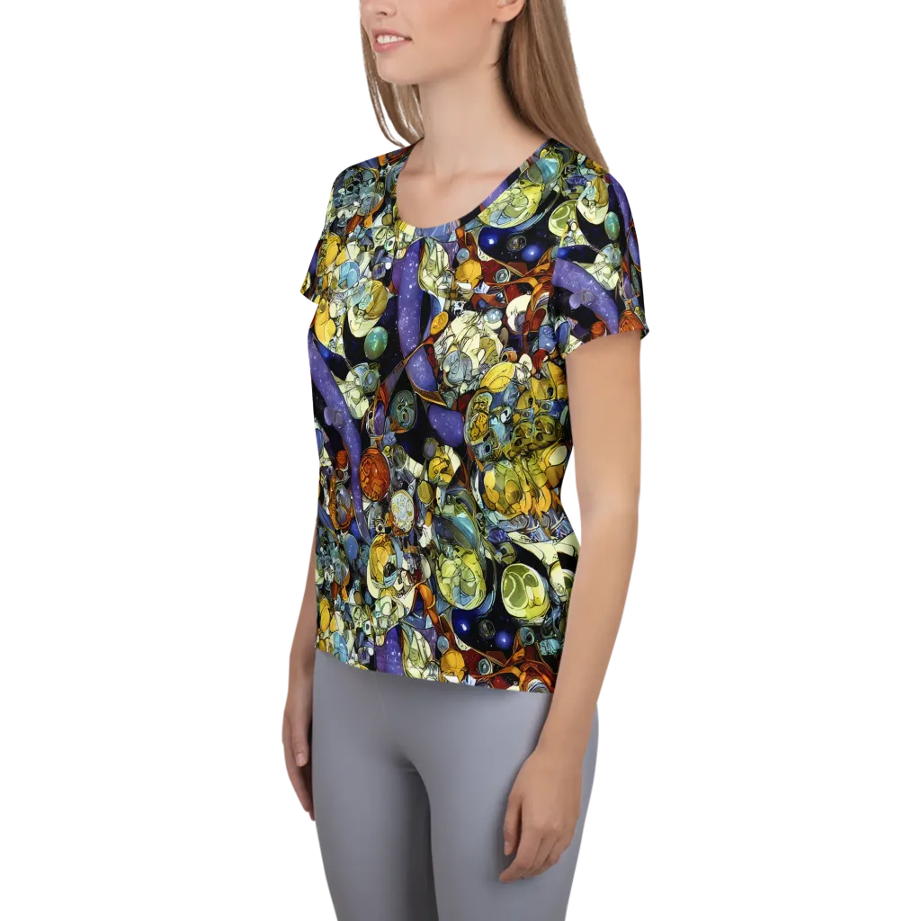 Galactic Relics on Women's Athletic T-Shirt — Left
