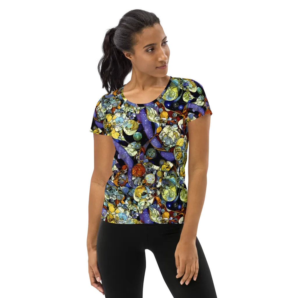 Galactic Relics on Women's Athletic T-Shirt — Front