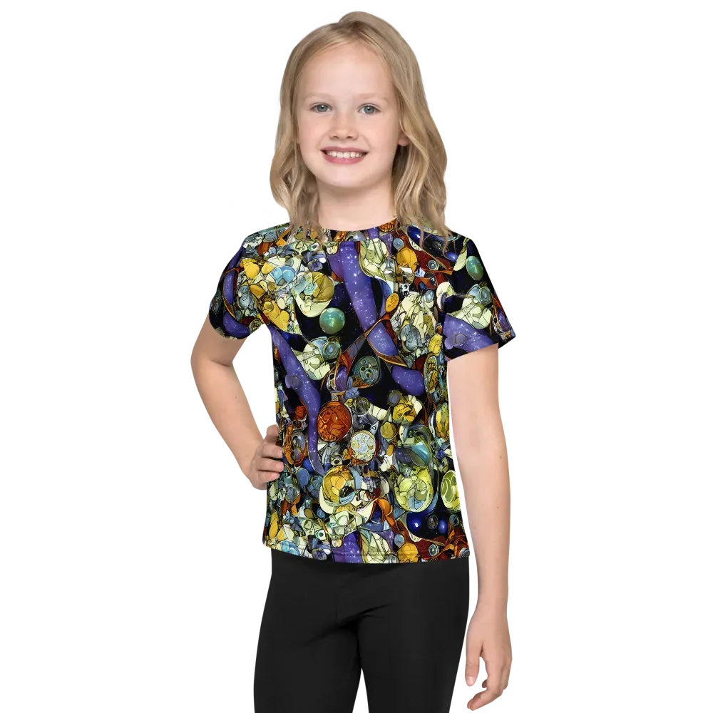 Galactic Relics on Kids Crew Neck T-Shirt — Front