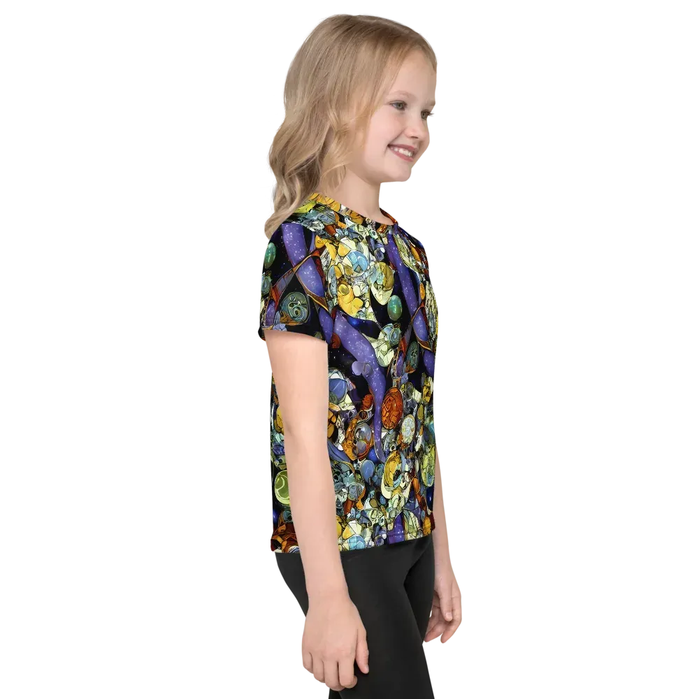Galactic Relics on Kids Crew Neck T-Shirt — Right