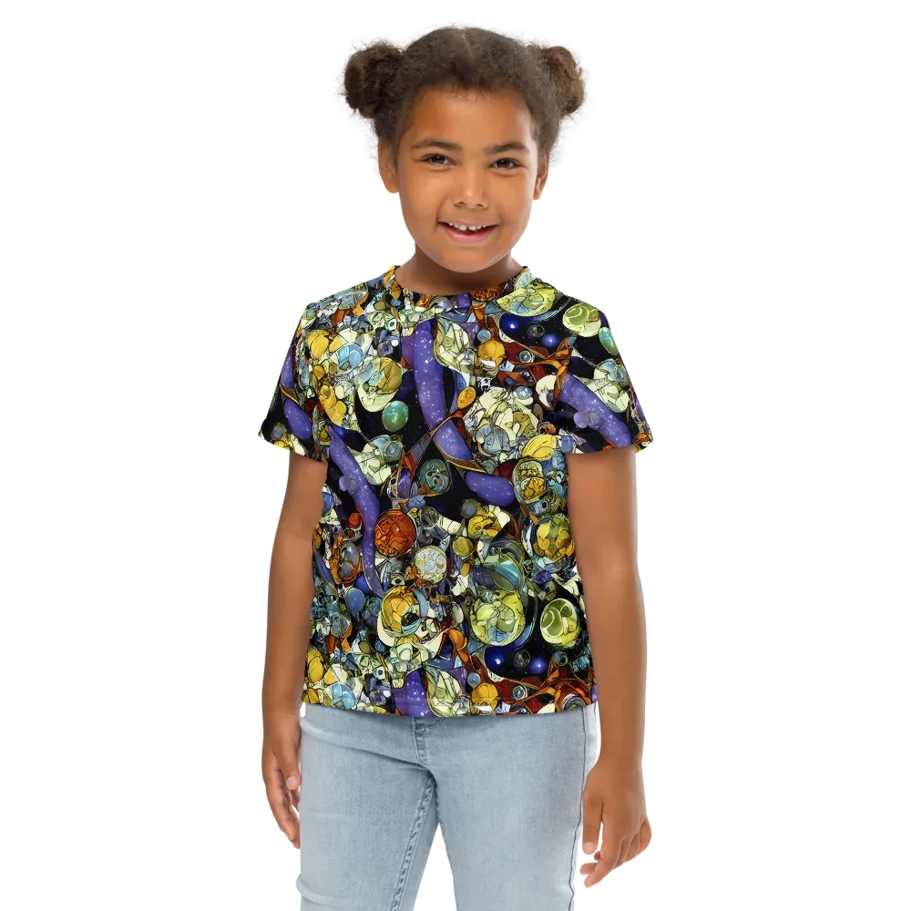 Galactic Relics on Kids Crew Neck T-Shirt — Front