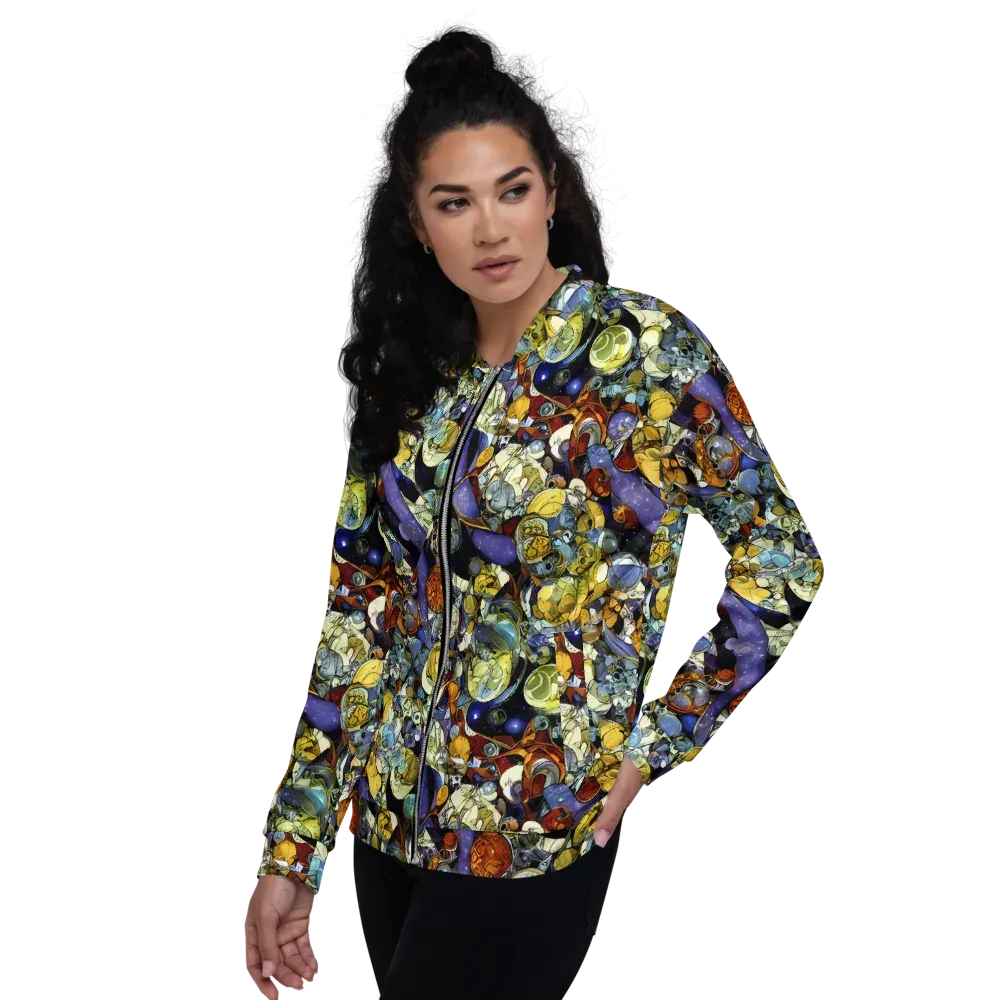 Galactic Relics on Bomber Jacket — Left