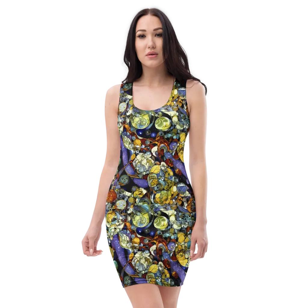 Galactic Relics on Bodycon Dress — Front