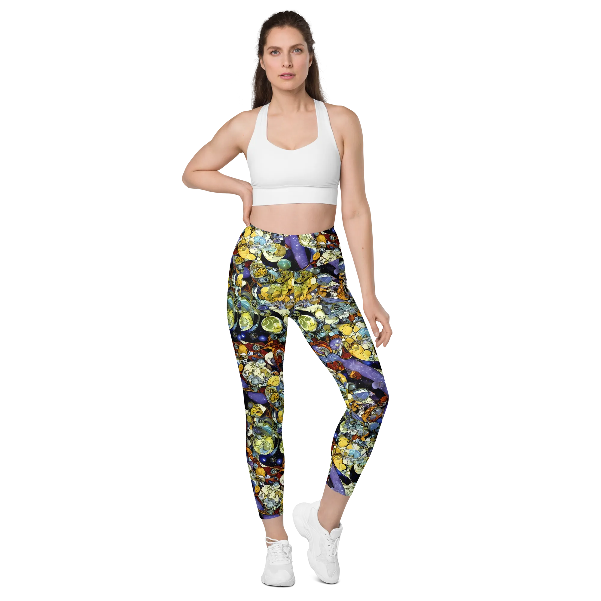 Galactic Relics on Leggings with Pockets — Front