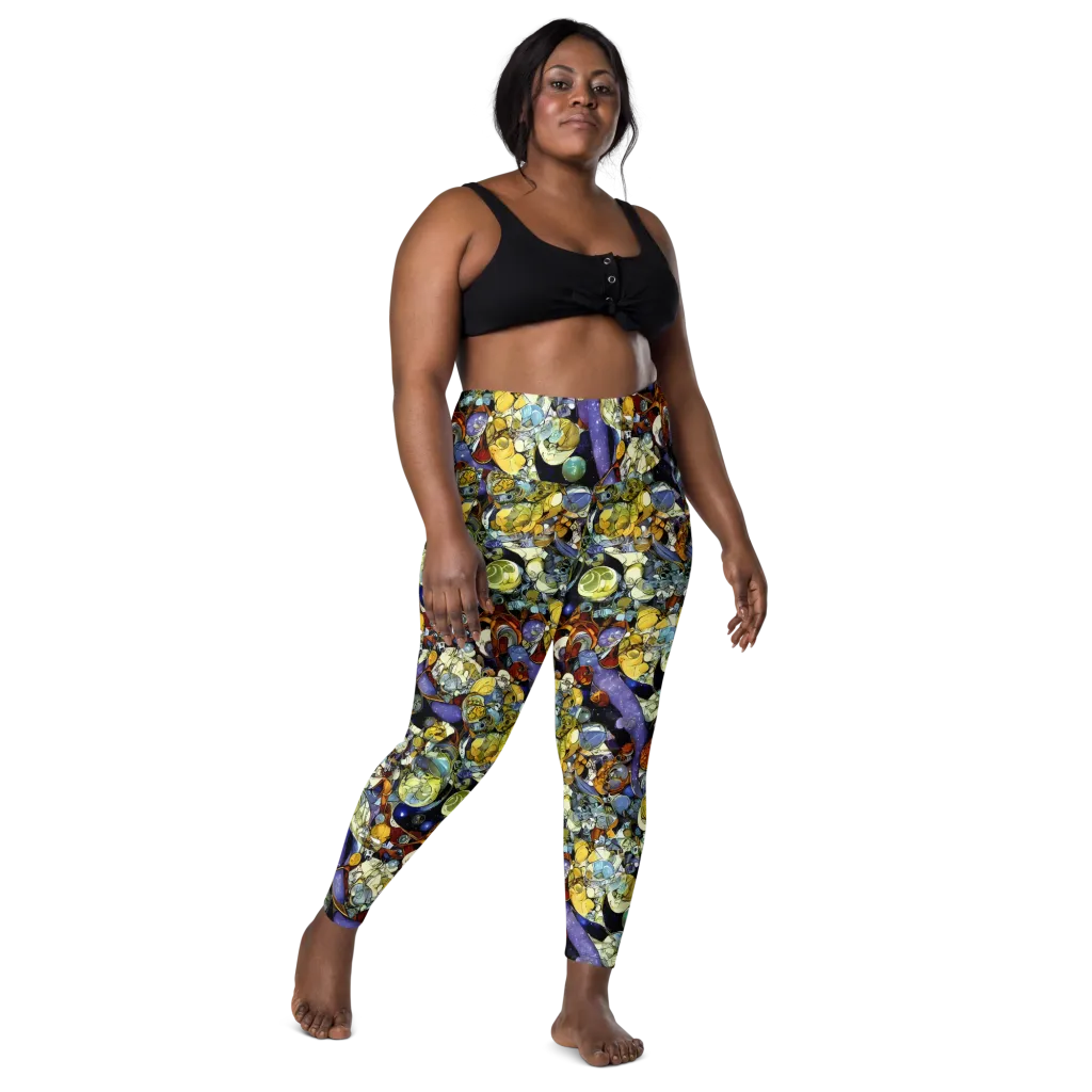 Galactic Relics on Leggings with Pockets — Front