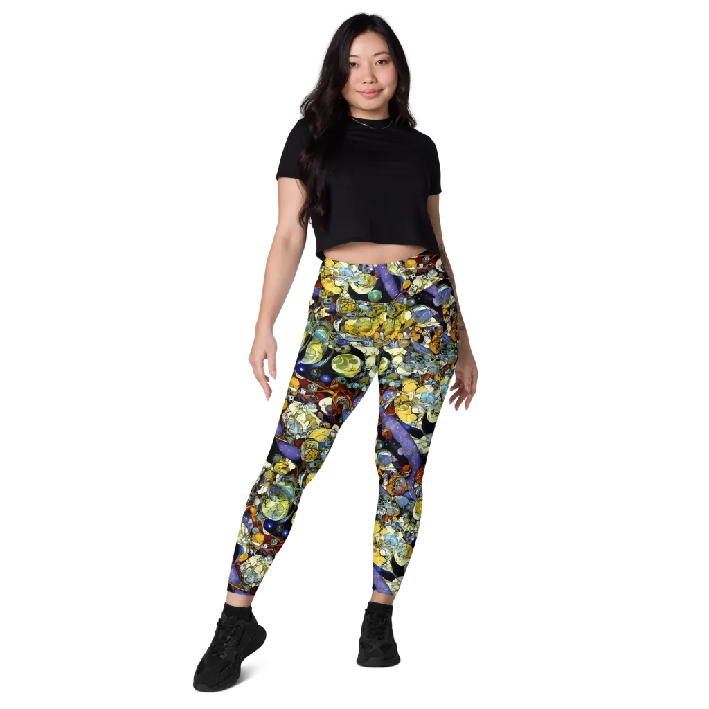 Galactic Relics on Leggings with Pockets — Front