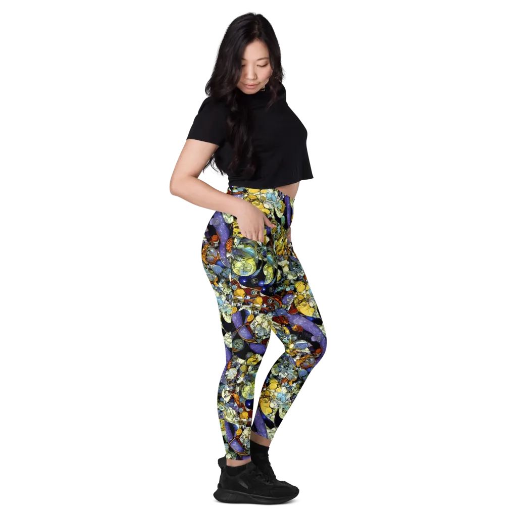 Galactic Relics on Leggings with Pockets — Right