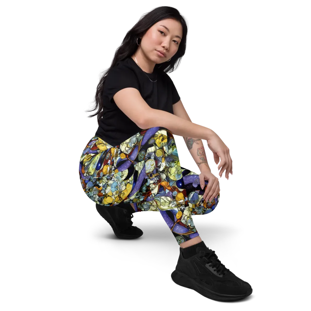 Galactic Relics on Leggings with Pockets — Right Front