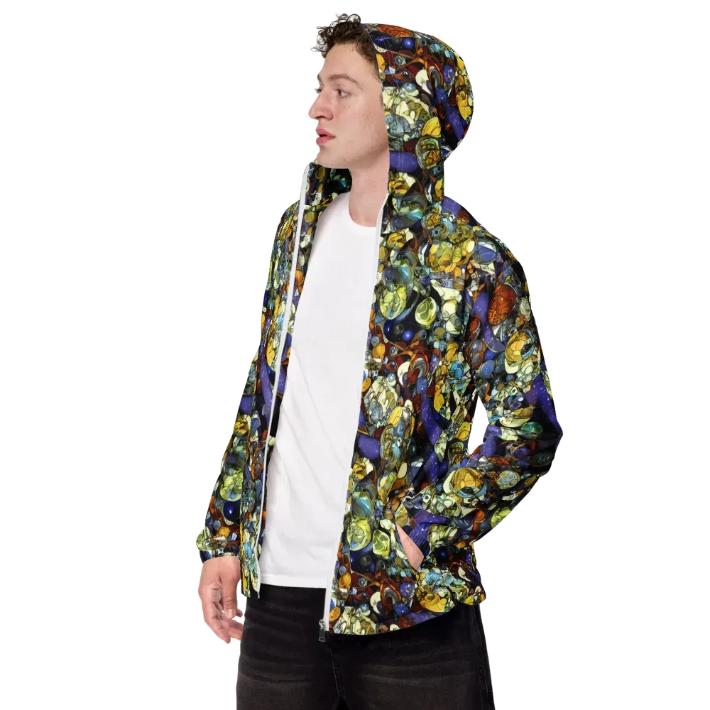 Galactic Relics on Men's Windbreaker — Left Front