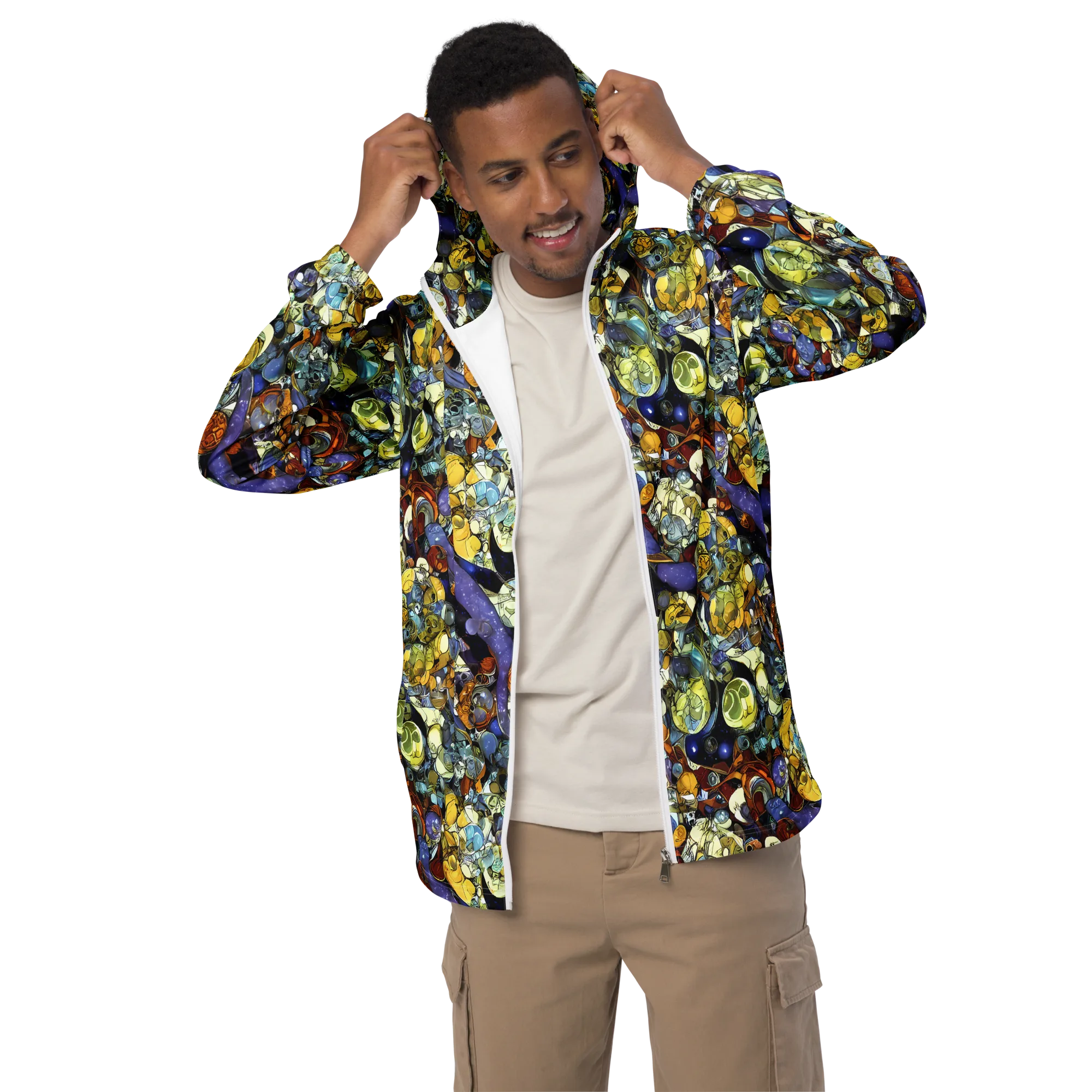 Galactic Relics on Men's Windbreaker — Front
