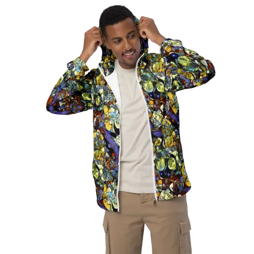 Galactic Relics on a Men's Windbreaker