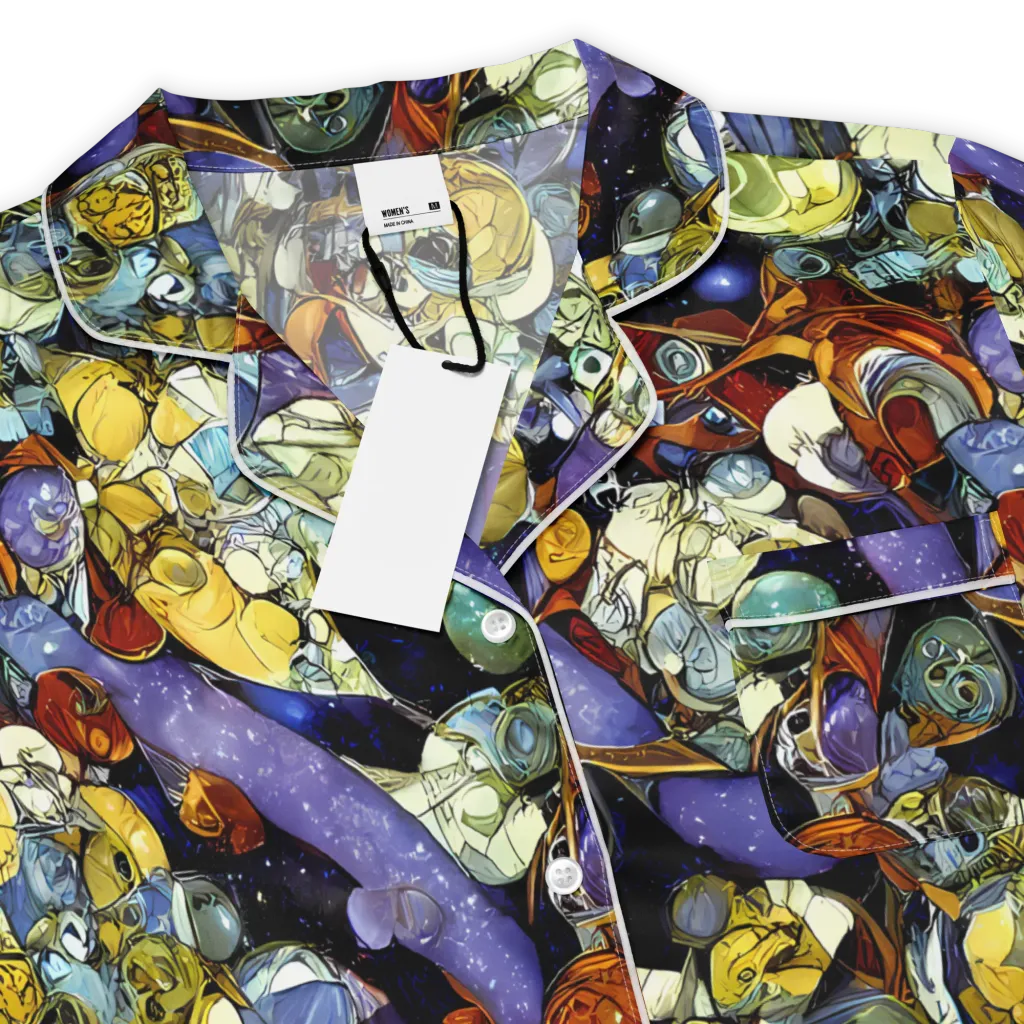 Galactic Relics on Women's Short Sleeve Pajama Top — Product details