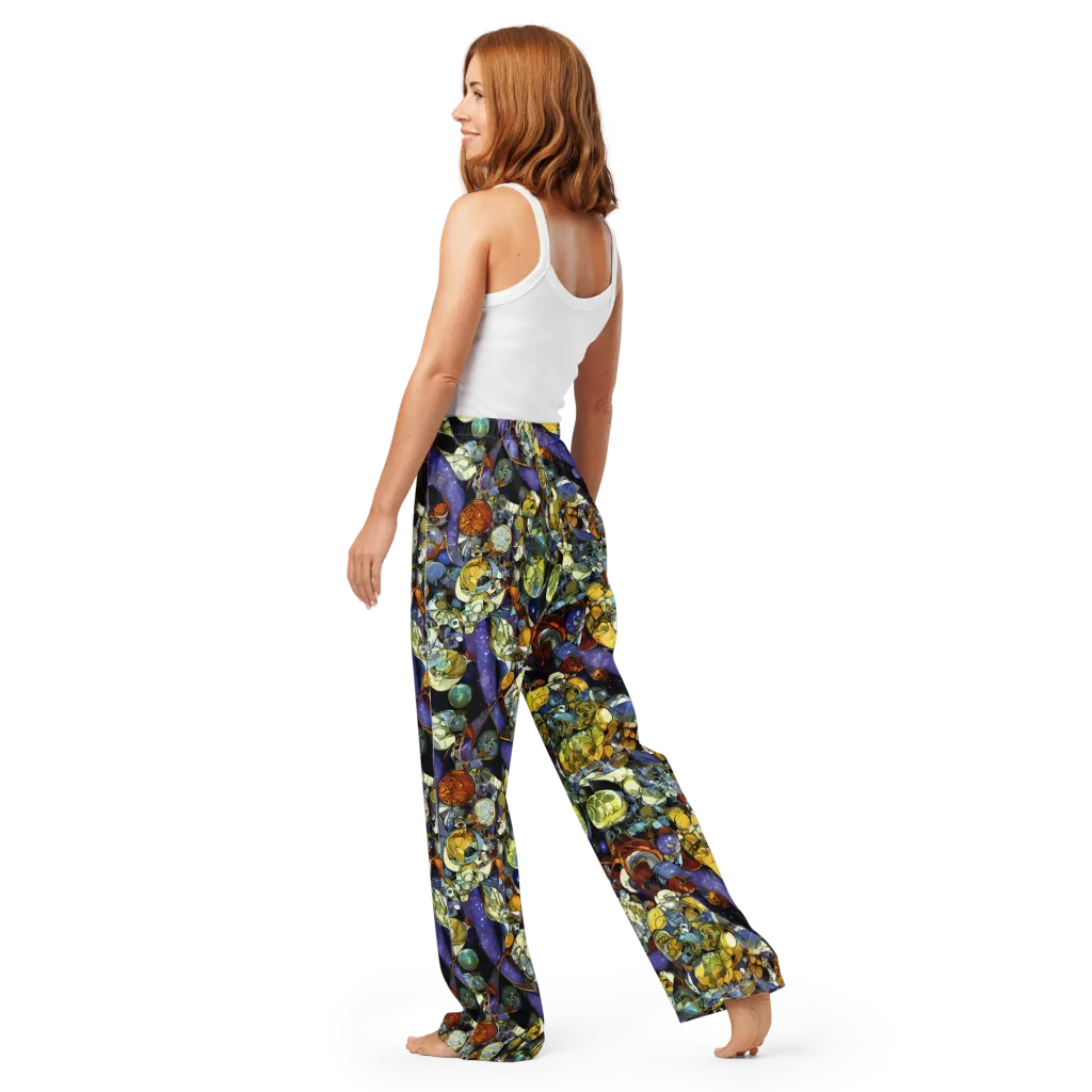 Galactic Relics on Women's Pajama Pants — Back