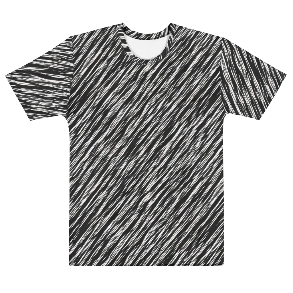 Obsidian Rush on Men's Cotton Crew Neck T-Shirt — Front