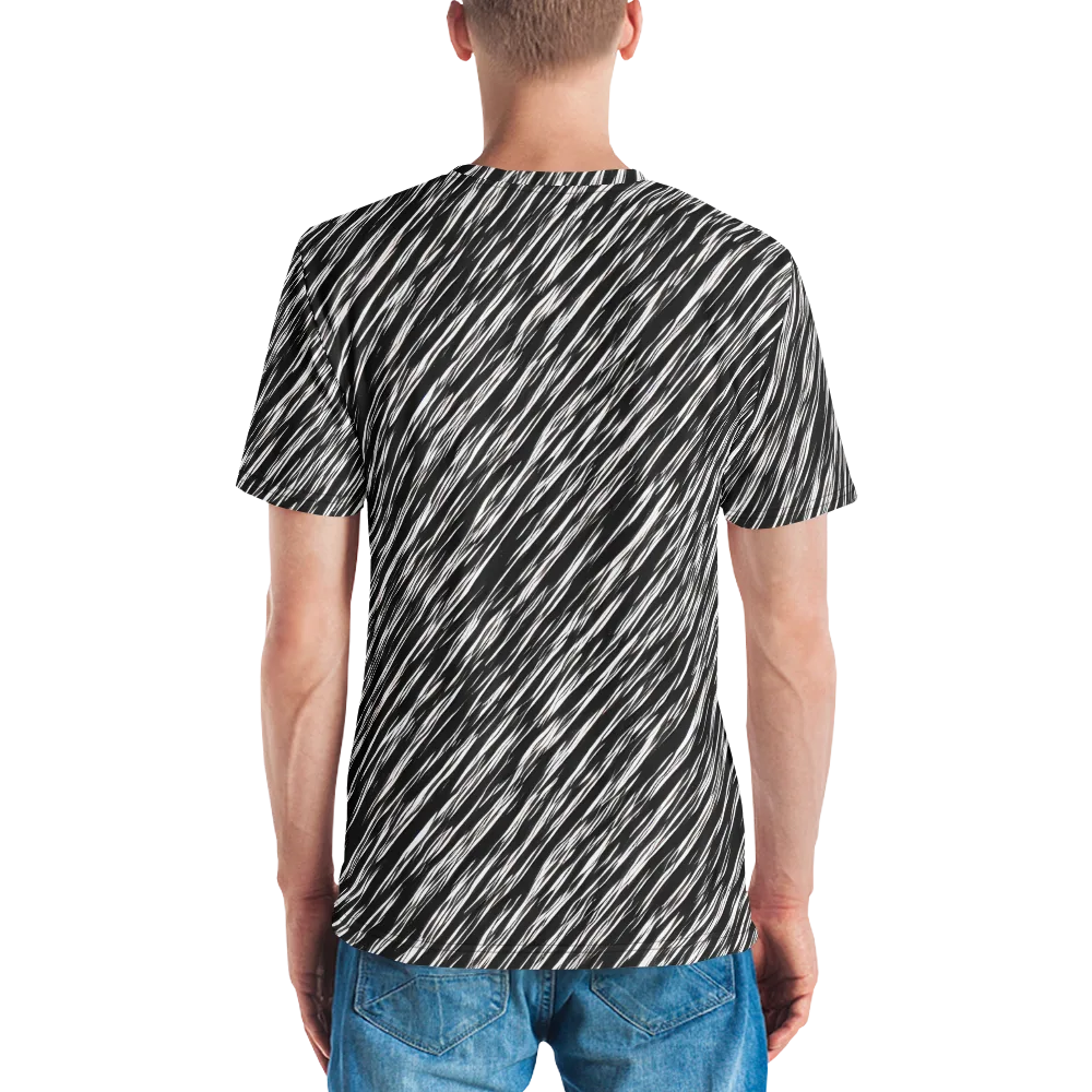 Obsidian Rush on Men's Crew Neck T-Shirt — Back