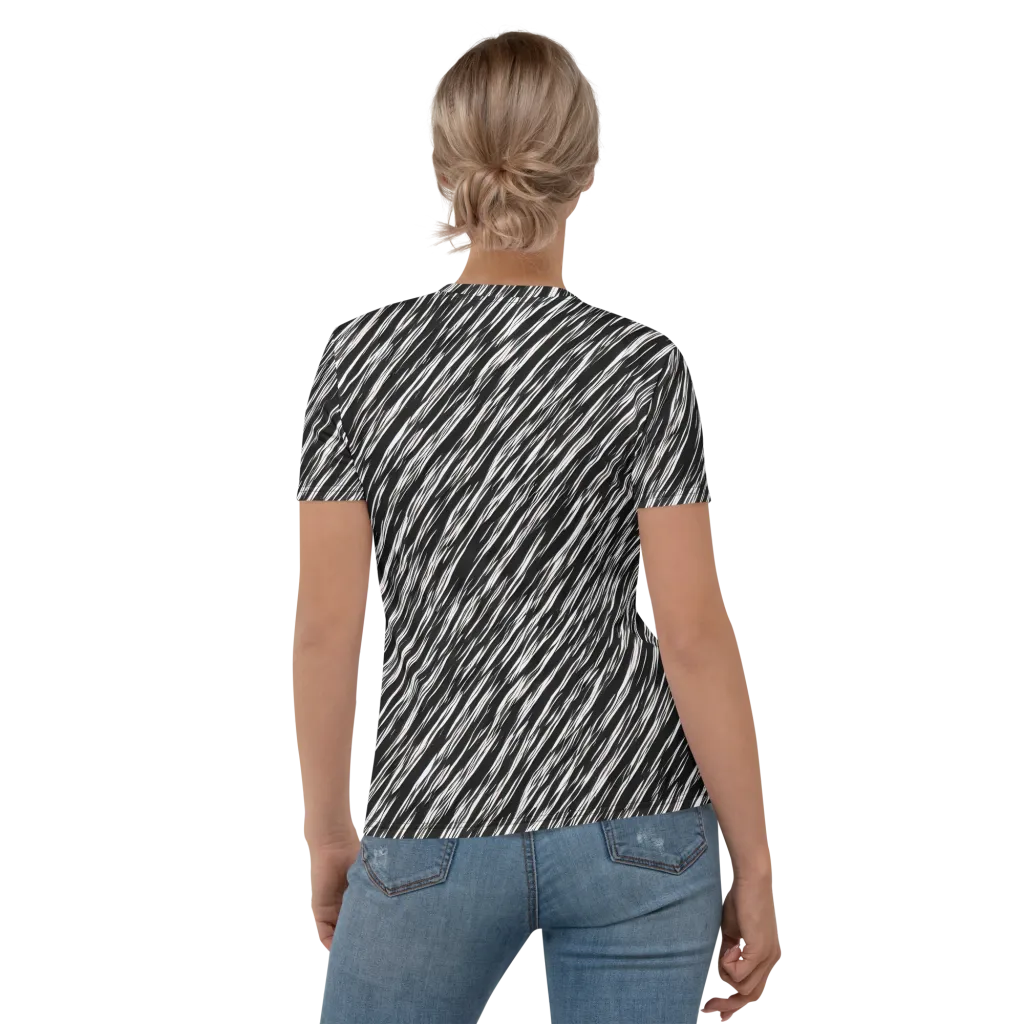 Obsidian Rush on Women's Crew Neck T-Shirt — Back