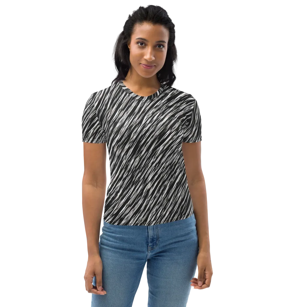 Obsidian Rush on Women's Crew Neck T-Shirt — Front