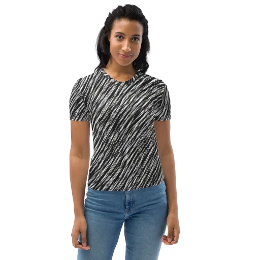 Obsidian Rush on a Women's Crew Neck T-Shirt