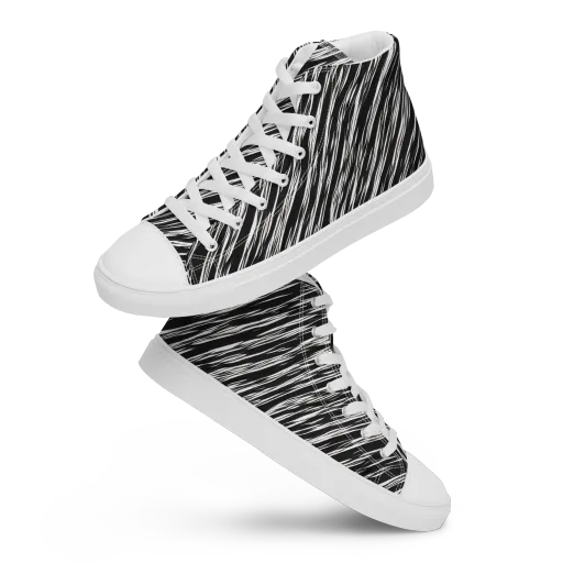 Obsidian Rush on a Women's High Top Canvas Shoes
