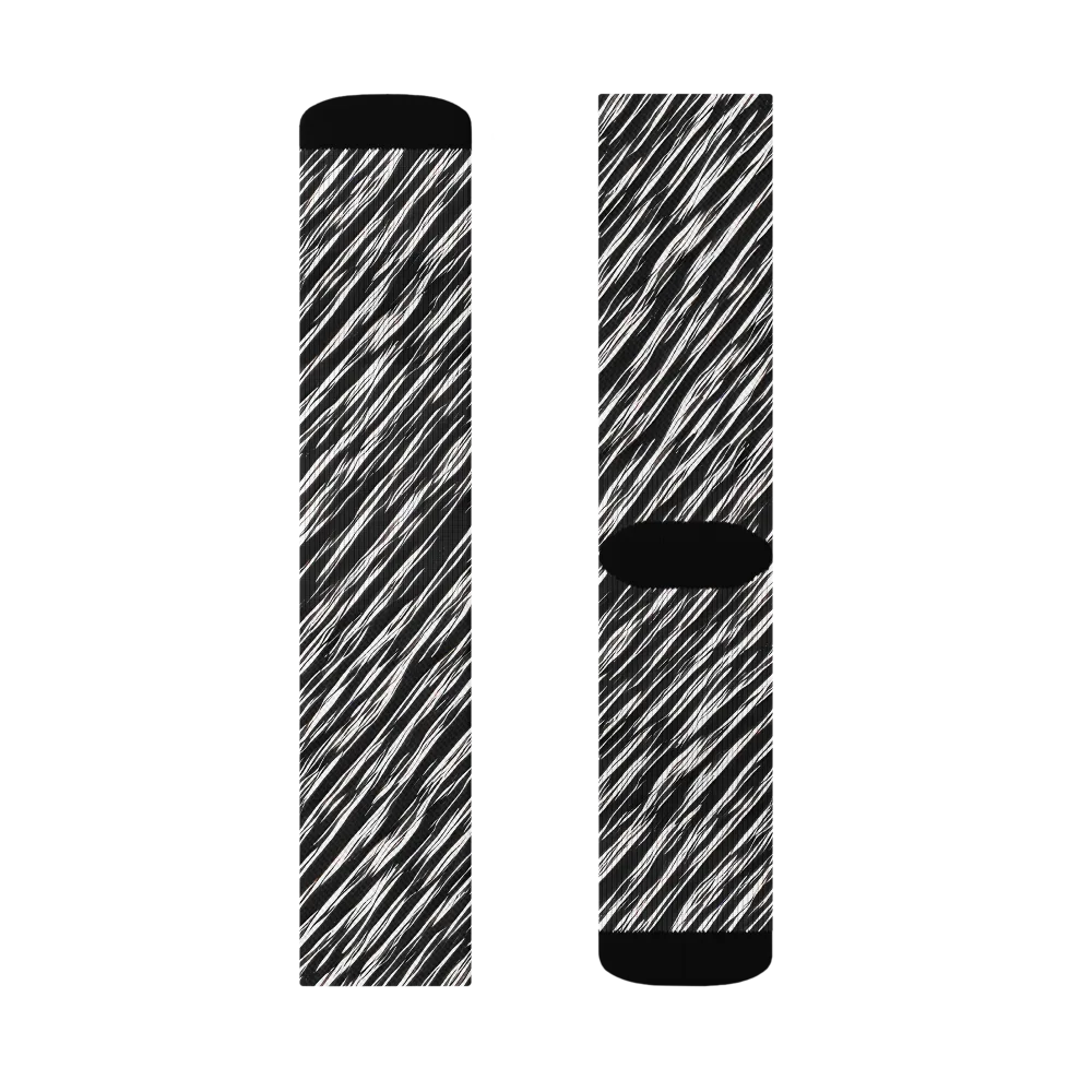 Obsidian Rush on Socks — Left Sock
