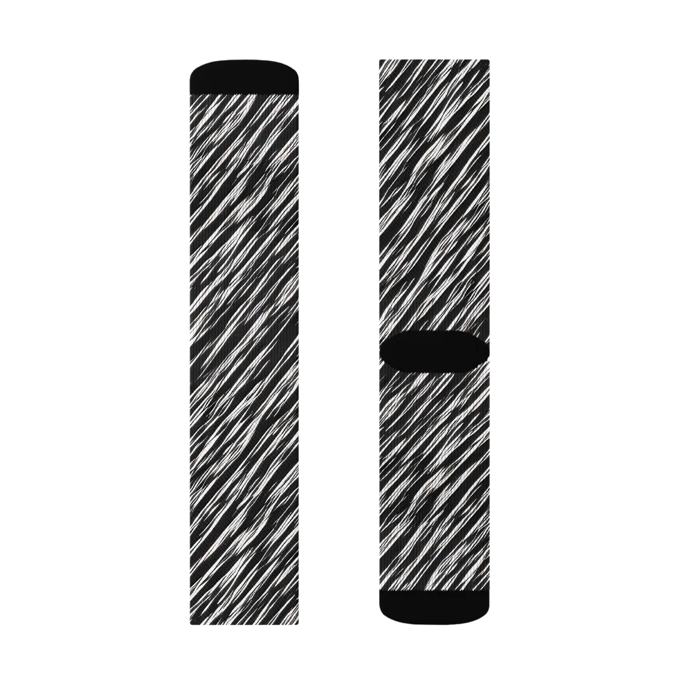 Obsidian Rush on Socks — Right Sock