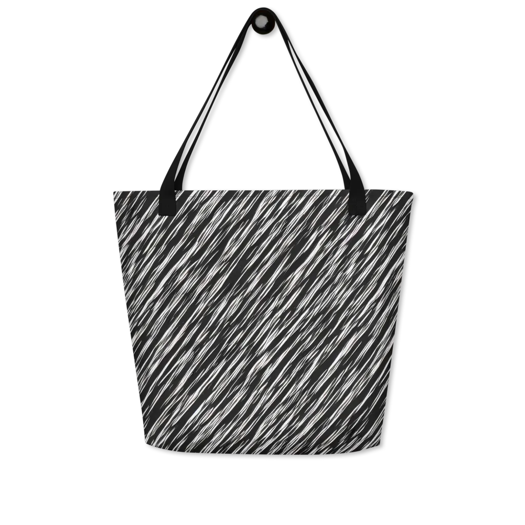 Obsidian Rush on Large Tote Bag W/ Pocket — Front