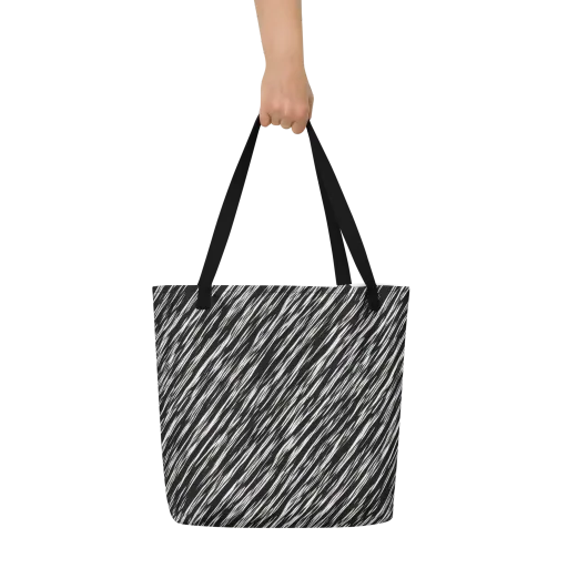 Obsidian Rush on a Large Tote Bag W/ Pocket