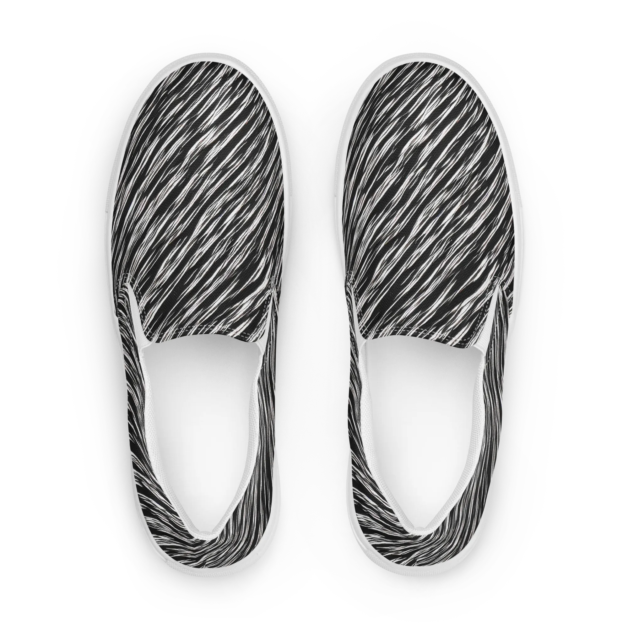 Obsidian Rush on Women's Slip-On Canvas Shoes — Front