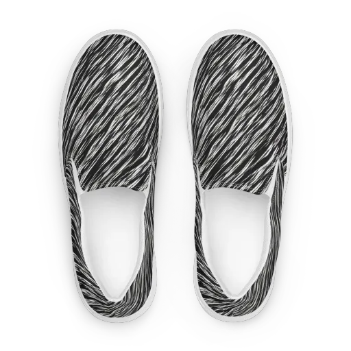 Obsidian Rush on a Women's Slip-On Canvas Shoes