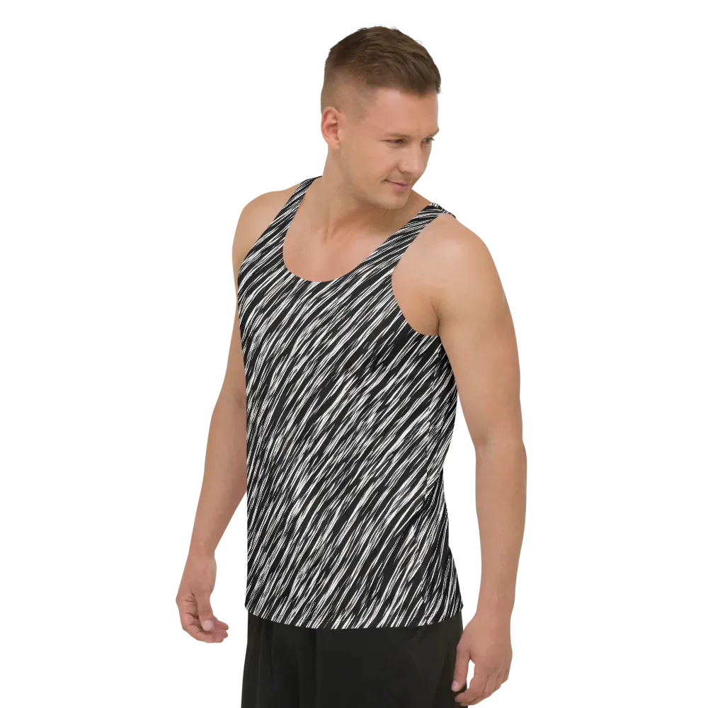 Obsidian Rush on Men's Tank Top — Left Front