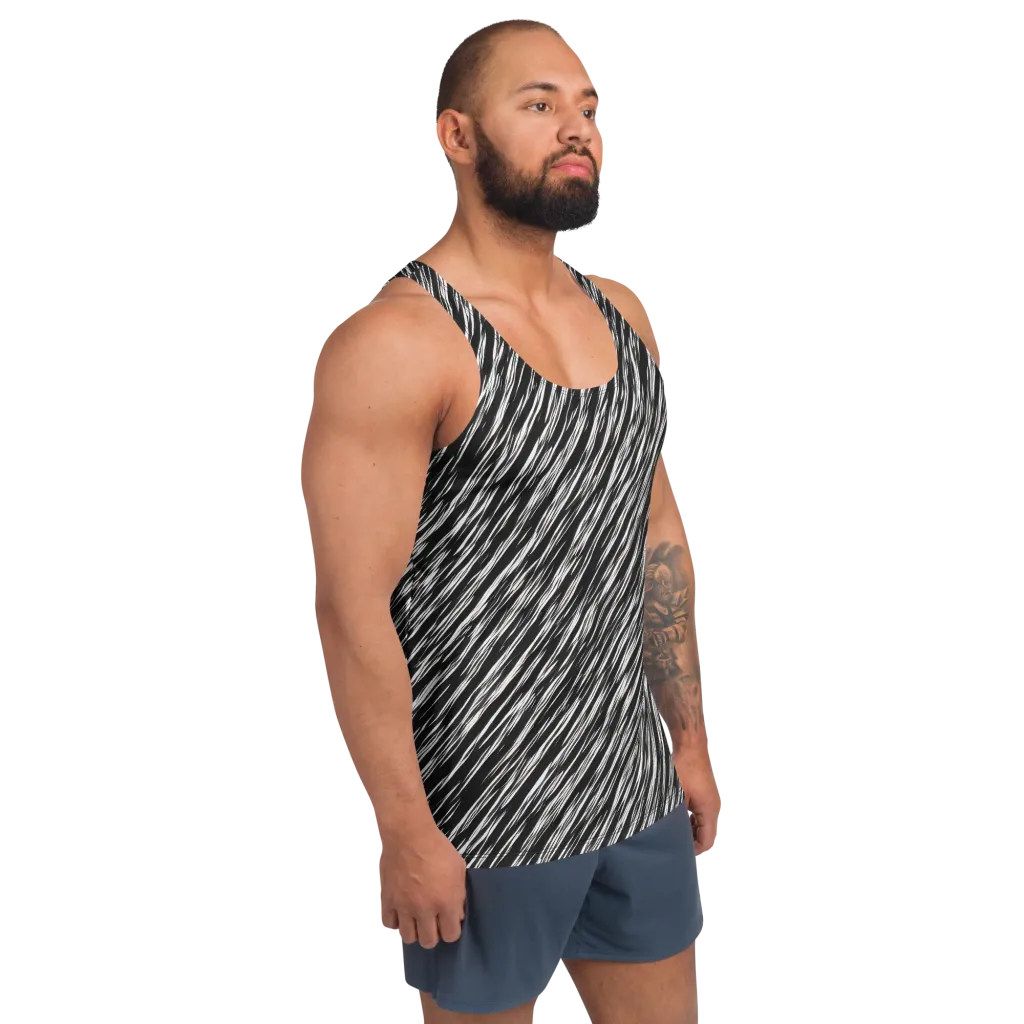 Obsidian Rush on Men's Tank Top — Right Front
