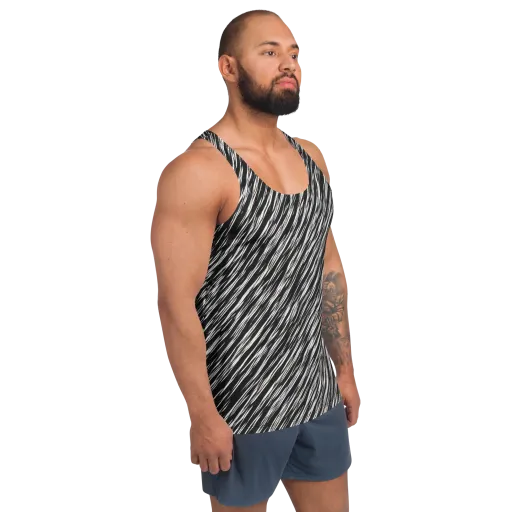 Obsidian Rush on a Men's Tank Top