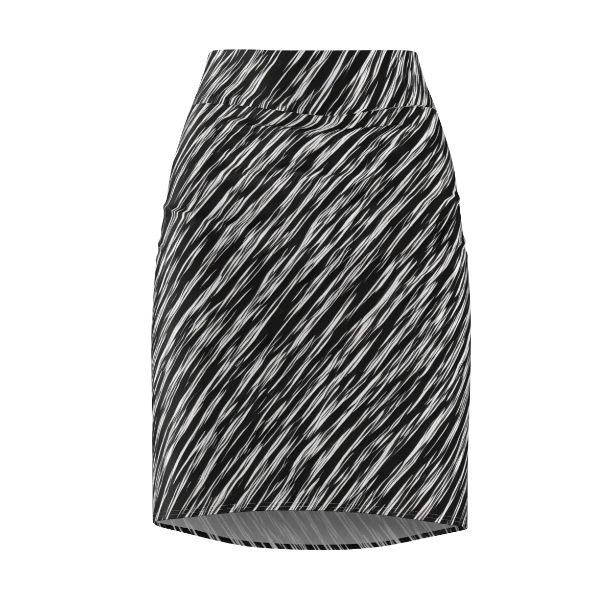 Obsidian Rush on Pencil Skirt — Front