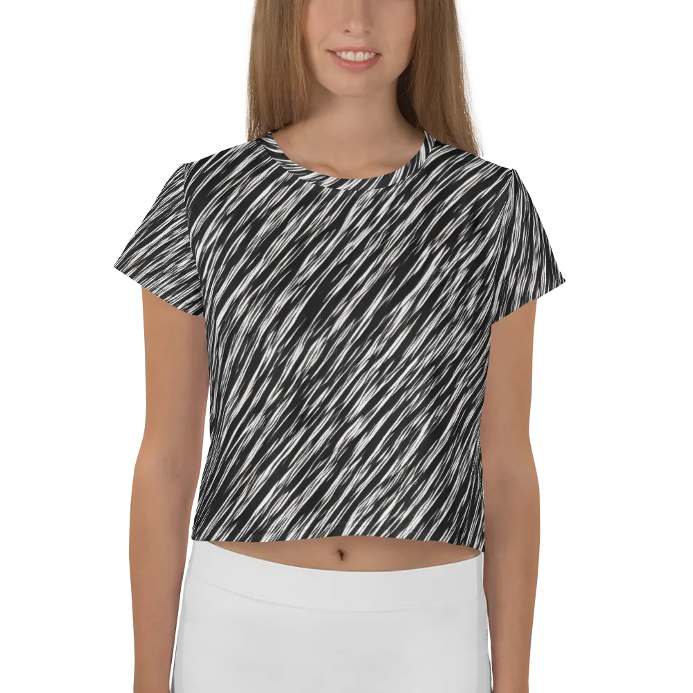 Obsidian Rush on Crop Tee — Front