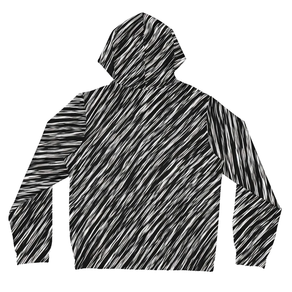 Obsidian Rush on Women's Full-Zip Hoodie — Back