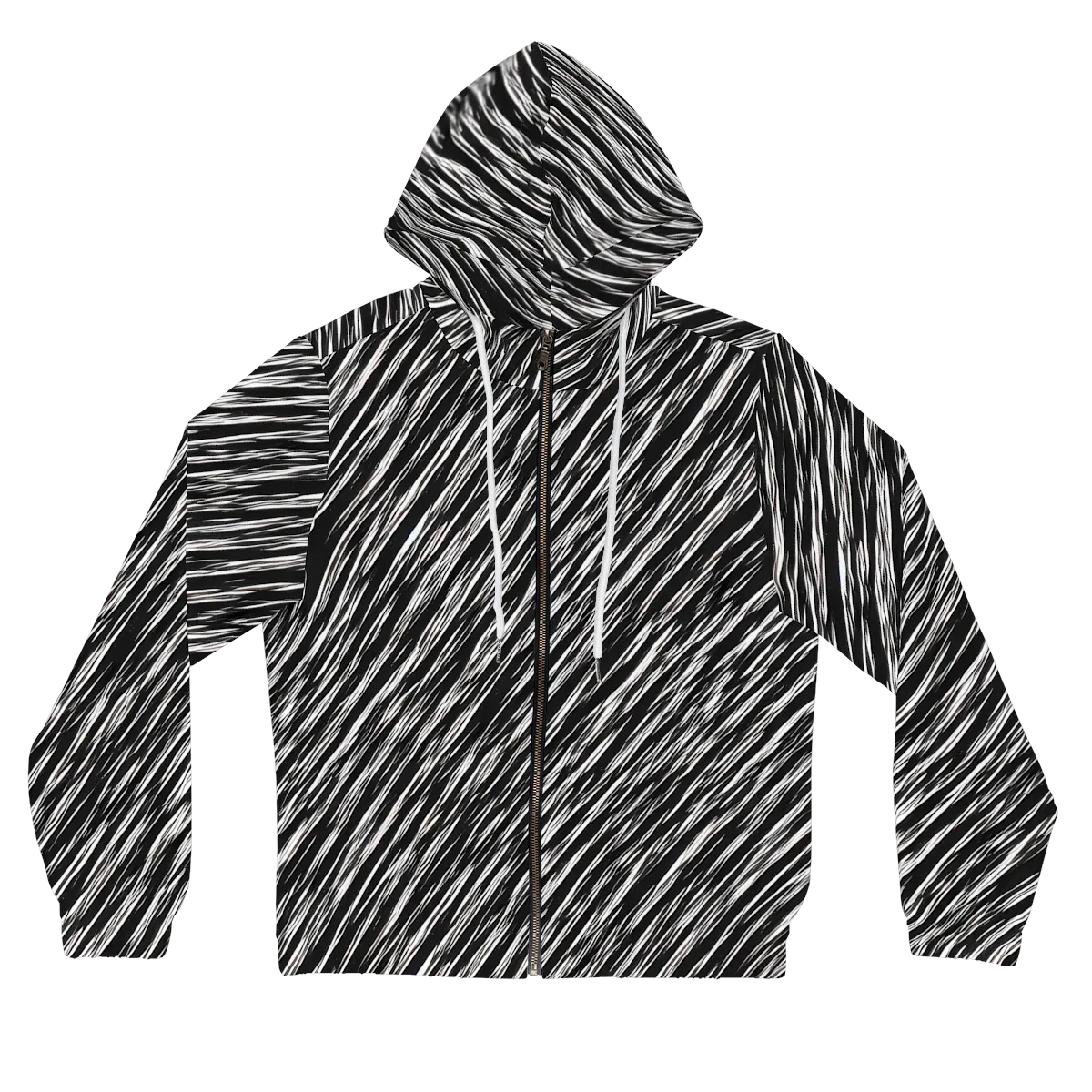 Obsidian Rush on Women's Full-Zip Hoodie — Front