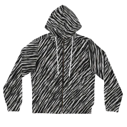 Obsidian Rush on a Women's Full-Zip Hoodie