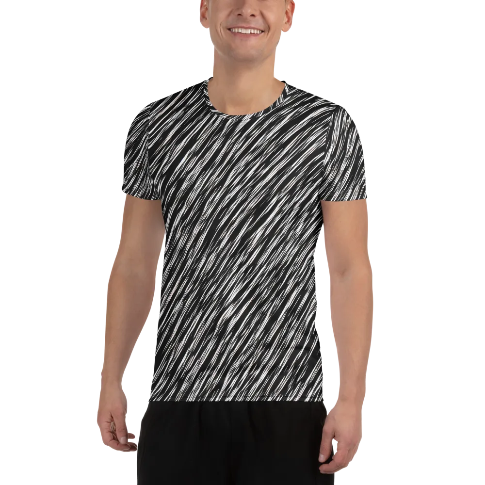 Obsidian Rush on Men's Athletic T-Shirt — Front