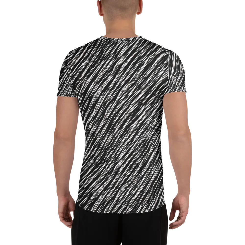 Obsidian Rush on Men's Athletic T-Shirt — Back