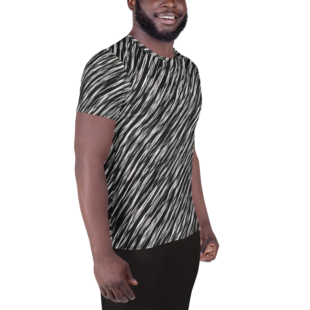 Obsidian Rush on Men's Athletic T-Shirt — Right
