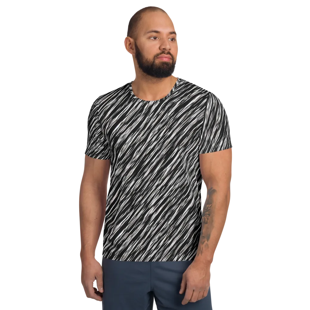 Obsidian Rush on Men's Athletic T-Shirt — Front