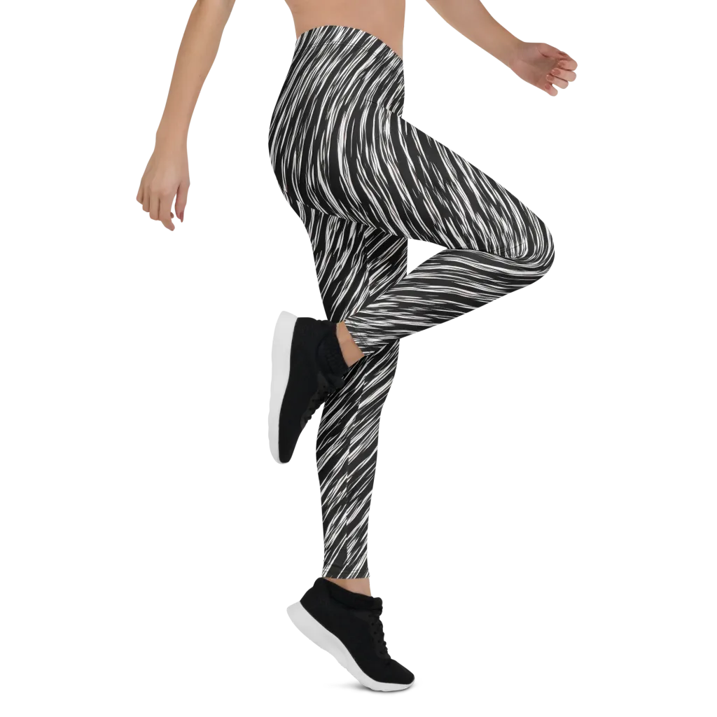 Obsidian Rush on Leggings — Right