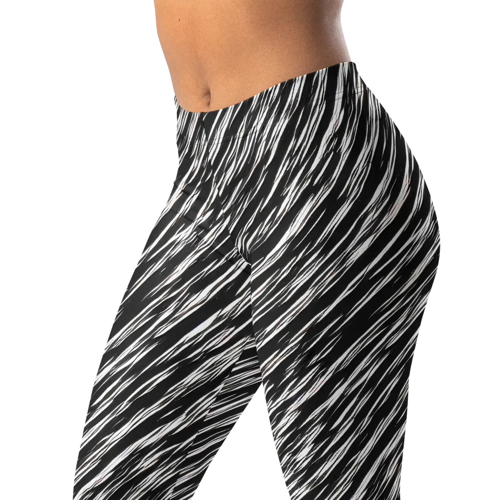 Obsidian Rush on Leggings — Left Front