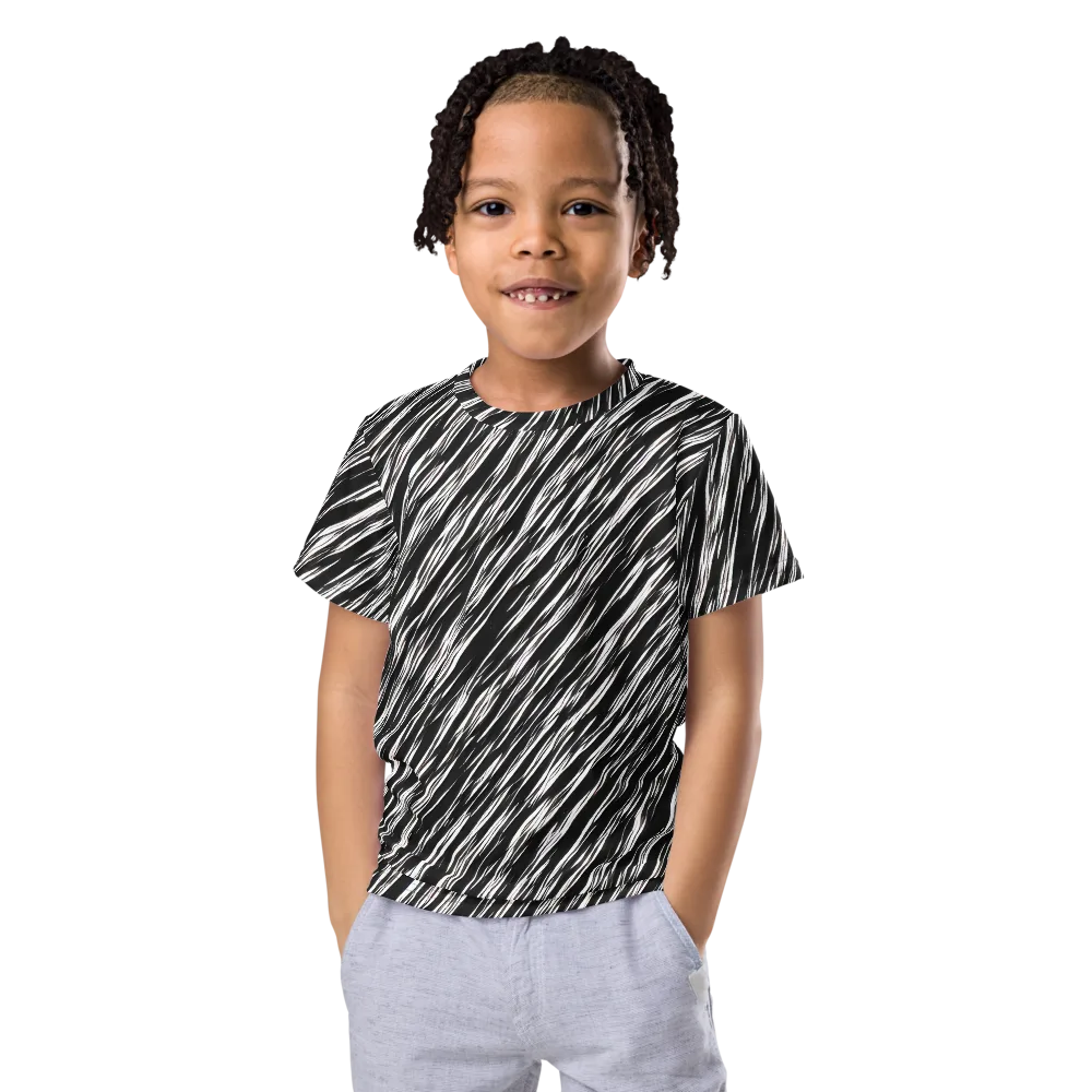 Obsidian Rush on Kids Crew Neck T-Shirt — Front