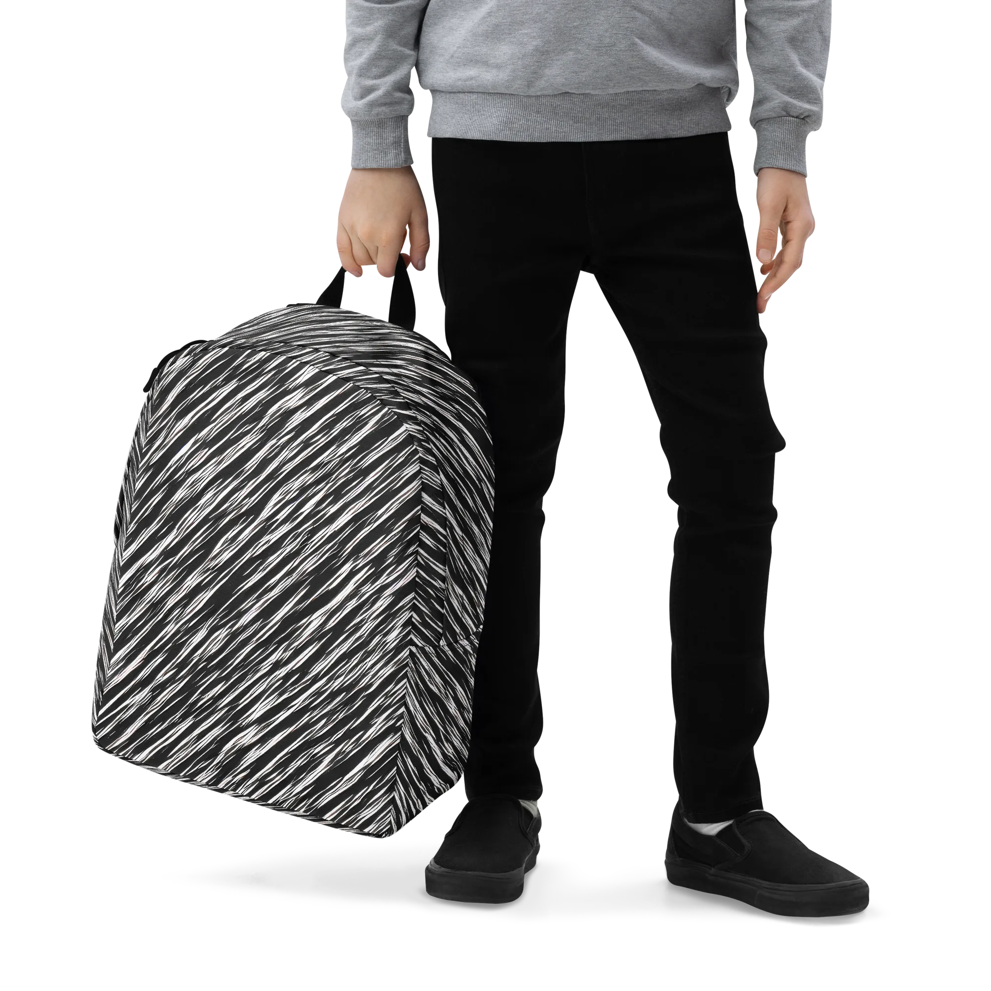 Obsidian Rush on Minimalist Backpack — Zoomed-in