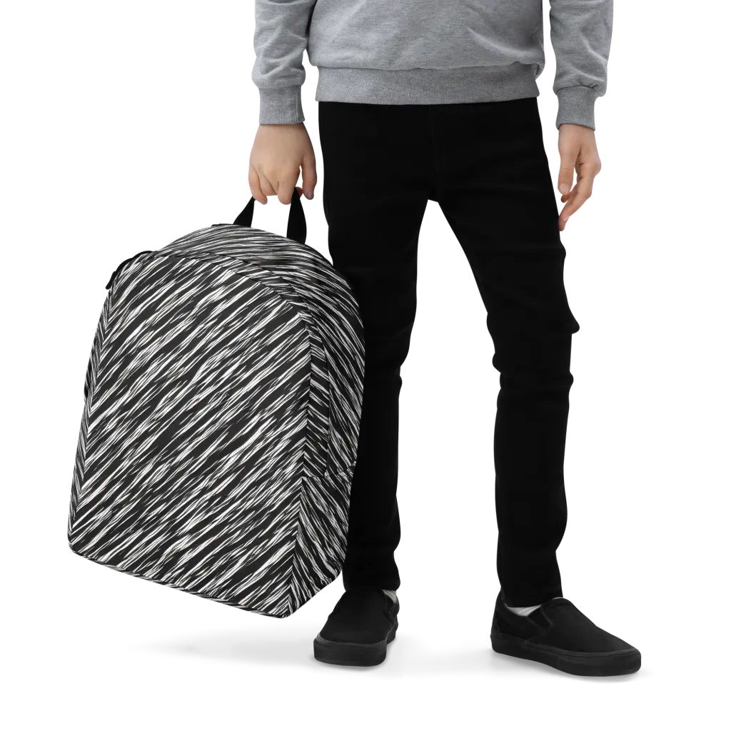 Obsidian Rush on Minimalist Backpack — Zoomed-in